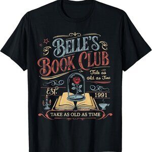 Vintage Retro Belle's Book Club shirt, Belle Princess Tee, Book lover gift 05
